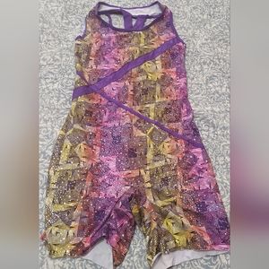 Girls Size 14/16 Danskin Now Sparkly Looking Stretchy Romper